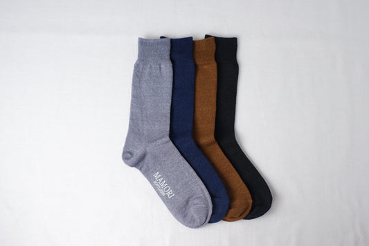 MAMORI Soft Linen Socks M　Heavyweight　40/2　Crew Type