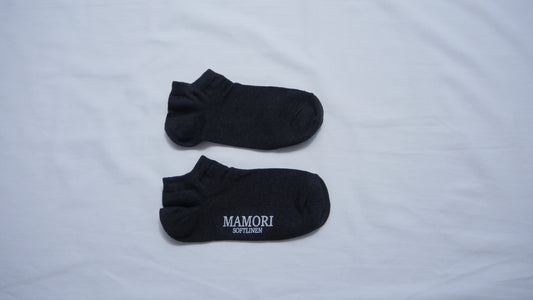 MAMORI　ソフトリネンソックス　F　中間　60/2　スニーカータイプ