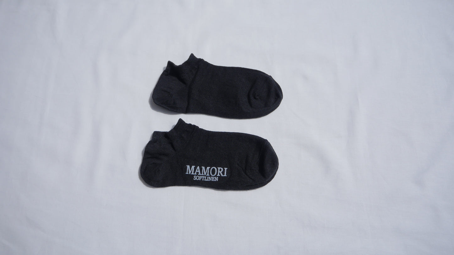MAMORI　ソフトリネンソックス　F　薄手　80/1　スニーカータイプ