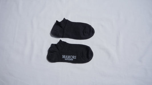 MAMORI　ソフトリネンソックス　F　薄手　80/1　スニーカータイプ